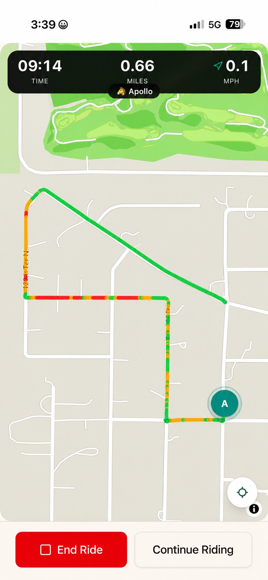 Live GPS ride tracking